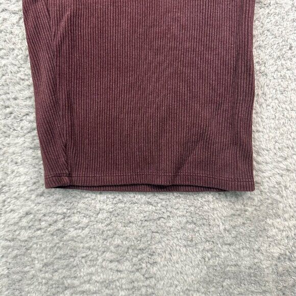 Eileen Fisher Ribbed Organic Cotton Blend Straight Pant Easy Fit Cropped Length - Picture 8 of 14